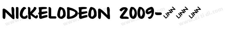 nickelodeon 2009字体转换